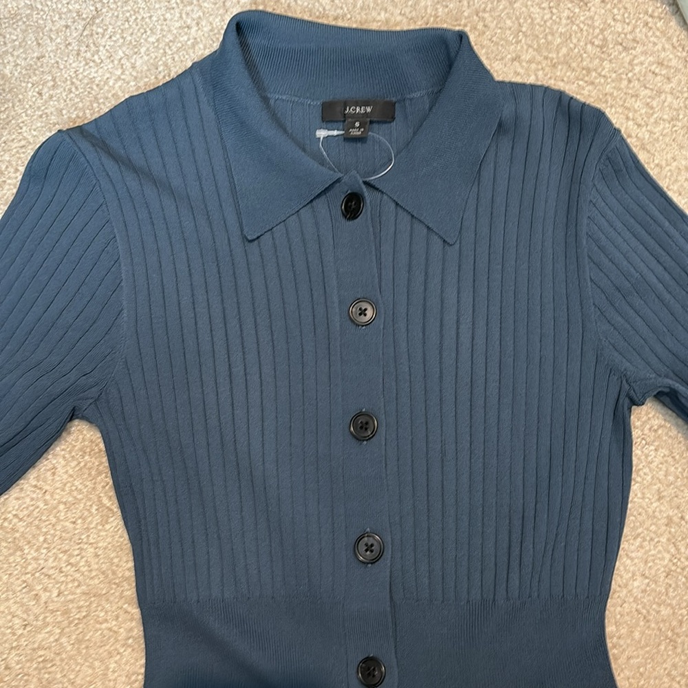 JCrew Ribbed Cropped Jumpsuit - Picture 5 of 5